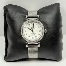 COACH Madison 14502651 Silver Dial Crystal Silver Tone Mesh Strap Women’s Watch picture