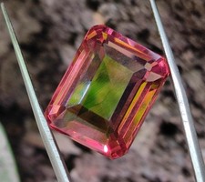 NATURAL Zultanite 7 Color  Nice Emerald Cut 24.90 Ct A+ Loose Certified Gemstone picture