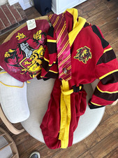 3-pieceOfficial Harry Potter  bundle-hooded fleece robe L, tie, & drawstring bag picture