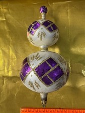 Vtg 1970s-80's W. Germany Bavarian Finial  Christmas Ornament Timothy DeClue 9.5 picture