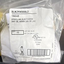 nVent CADDY SLK2YH500L2 Speed Link Y-Hook bag of 10 2mm Cable 2m Length picture