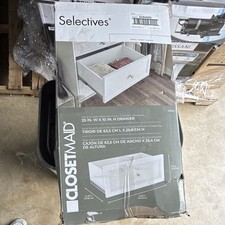 ClosetMaid Selectives Stackable Drawer White 25 in W x 10 in H 5494500 picture