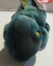 RARE  RETIRED TY  BEANIE BABY  IGGY The Iguana - mistakes   picture