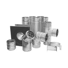 DuraVent PelletVent Horizontal Double-Wall Pipe Kit, Stainless Steel, 3 in picture
