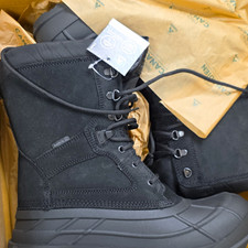 NEW Kamik Men's Black Waterproof Lace-Up Snow Boots Faux Fur 3M Thinsulate picture