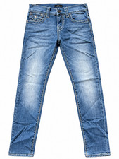 True Religion Rocco Relaxed Skinny Jeans Mens 28x30 Blue Denim Flap Pocket picture