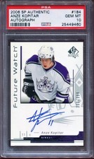 2006-07 SP AUTHENTIC FW AUTO ANZE KOPITAR RC 300/999 #184 PSA 10 GEM MINT picture