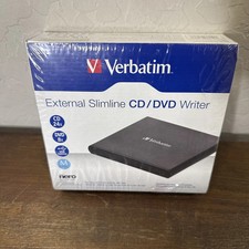 Verbatim External Slimline DVD/CD Writer, Burner, Reader, Player, NEW Sealed picture