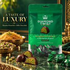 Chocolake Diamond Twist Pistachio Kunafa Dubai Chocolate Premium Dessert 450G picture