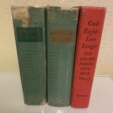 Vintage Meta Given's Modern Encyclopedia of Cooking Vol I & 2 Hardcover, 1955 + picture