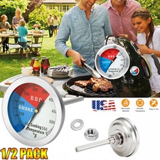 1/2pcs Waterproof Temperature Thermometer Gauge BBQ Grill Smoker Pit Thermostat picture