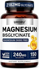 Magnesium Glycinate 2182mg, 100% Chelated Magnesium Supplement, 240mg Magnesium  picture