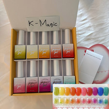 Yogurt Gel Fruit Syrup Nail Polish 10 Colors Set K-Beauty +Free Gift picture