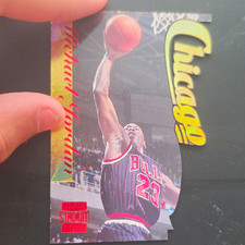 Topps 1996-97 Stadium Club Fusion Die-Cut Insert Michael Jordan Bulls #F1 picture