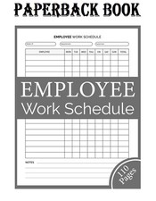 Employee Work Schedule: Simple Employee Weekly Work Schedule, Employee ⭐️⭐️⭐️⭐️⭐ picture