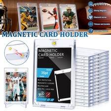 6-1000PCS Magnetic Trading Sports Card Holders 35pt One-Touch Hard UV Protection picture