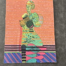 Vladimir Cora Mujer 1995 Signed Serigraph 42/100 Mexican Artist 31x23 picture