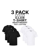 3 PACK PRO CLUB HEAVYWEIGHT  T SHIRT SHORT SLEEVES 100% COTTON  picture