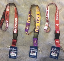 Team Lanyards Choice of Alabama Crimson Tide, LSU or Arkansas Razorbacks  NEW picture