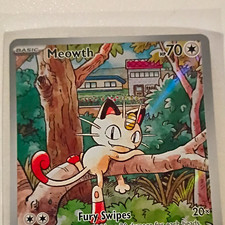 Pokemon TCG Meowth Holo Me02: Phantasmal Flames 106/094 IR 70 HP Basic picture