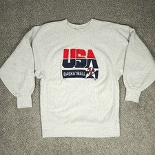 RARE Vintage Champion Reverse Weave USA Basketball Team Crewneck Sweatshirt XL picture