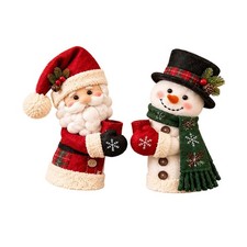 Christmas Santa & Snowman Handle Huggers,christmas kitchen decor,christmas decor picture