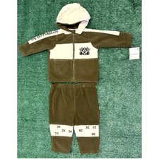 Vintage Y2K First Impressions Rover Hoodie & Pants Set Size 18 M Olive Cream Car picture