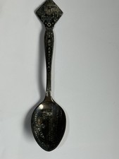Sterling Silver Indian Swastika Vintage Spoon Mission, Santa Barbara, California picture