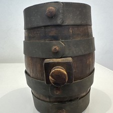 Antique Wooden Harvest Barrel or Costrel 19th century  picture
