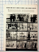 Arturo Toscanini Magazine Article 1930s Radio Symphony Conductor Rehearsal picture