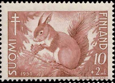 [OOS] Finland #Mi418 MH 1953 Eurasian Red Squirrel [B120] picture