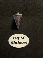 50 2oz Pyramid Sinkers Fishing Weights.  Top Quality lead.  Made In The USA picture
