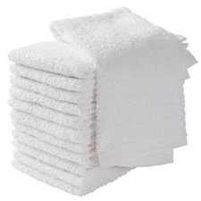 Bar Mop Towels White Cotton Kitchen Cleaning Towel Restaurant 16x19 Pack of 24. picture