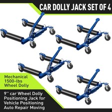 4Pcs Vehicle Positioning Wheel Dolly 6000lbs Auto Hydraulic Car Lift Jack Blue picture