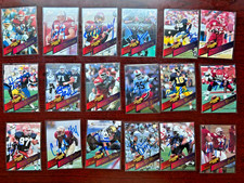 1995 Superior Pix Football Draft lot of 70 Different Autographs Numbered On Card picture