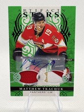 26-27 ARTIFACTS DUAL PATCH AUTO EMERALD MATTHEW TKACHUK 05/15 SSP picture