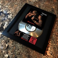2PAC ( All Eyez On Me ) Platinum Music Award Vinyl LP Record CD picture