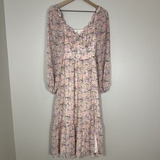 Altar'd State Women's Floral Maxi Dress Cottagecore Prairie Boho Traditional S picture