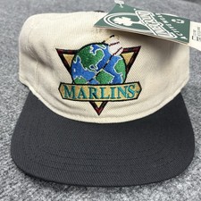 Rare Vintage Florida Marlins Hat Cap Snap Back Underground Activewear Deadstock picture
