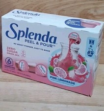  1 BOX: Splenda Peel & Pour PINK LEMONADE Zero Sugar Drink Mix [6 PODS] 12QUART picture