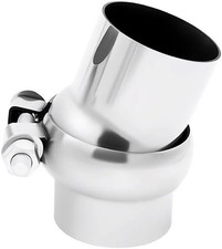 20 Degree Adjustable SS304 Stainless Steel Bend Tube Exhaust Elbow Pipe 3 Inch picture