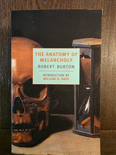 New York Review Books The Anatomy of Melancholy Burton PB (2001) Intro Gass picture