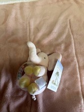 Carters John Lennon Pink Elephant Plush Baby Rattle Stuffed Toy Real Love W Tag picture
