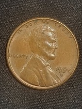 1957-D Lincoln Wheat  Penny Filled “9” in Date and 