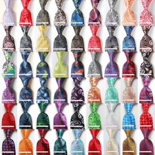 New Classic Tie Paisley JACQUARD WOVEN 100% Silk Men's Necktie Tie picture