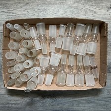 Huge Lot of Ground Glass Lab Adapters Connectors Enlargers Reducers Mostly Pyrex picture