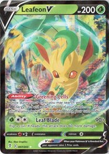 Leafeon V Holo Ultra Rare SWSH07: Evolving Skies 007/203 NM picture