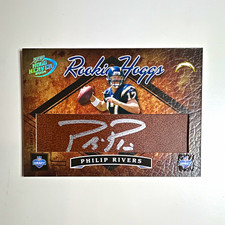2004 Playoff Hogg Heaven Philip Rivers Rookie Hoggs #RH-4 Chargers RC Auto /150 picture
