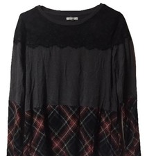 Maurice’s ~ Women’s ~  Top ~ Medium ~ Blouse ~ Black & Multicolored ~Long Sleeve picture