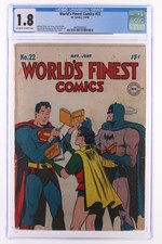 World's Finest Comics #22 - DC Comics 1946 CGC 1.8 picture